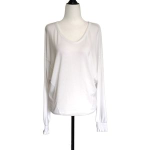 **SOLD**GAP | XS white loose fit long sleeve with ruffled cuffs